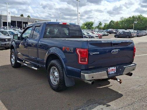 Blue 2016 Ford F-150 Lariat