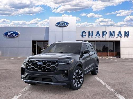 Agate Black Metallic 2026 Ford Explorer Platinum