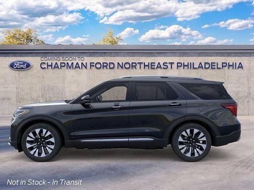 Agate Black Metallic 2026 Ford Explorer Platinum
