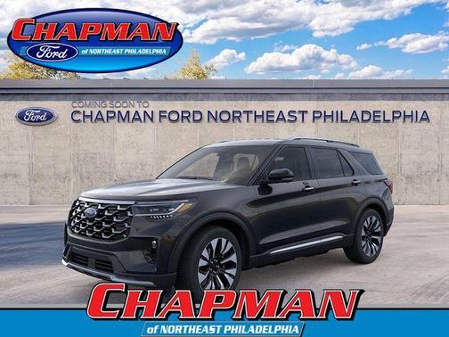 Agate Black Metallic 2026 Ford Explorer Platinum