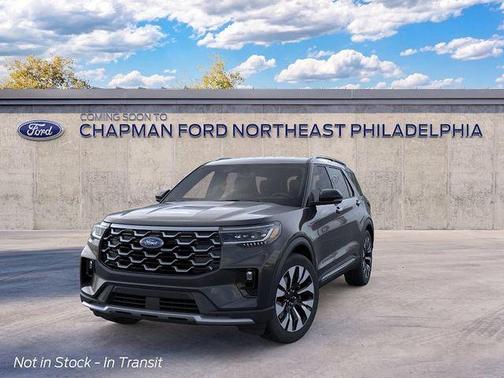 Agate Black Metallic 2026 Ford Explorer Platinum