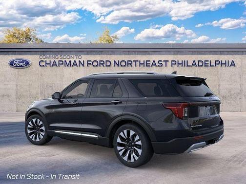 Agate Black Metallic 2026 Ford Explorer Platinum