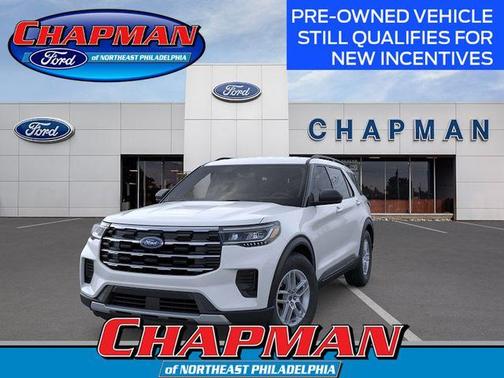 Space White Metallic 2026 Ford Explorer Active