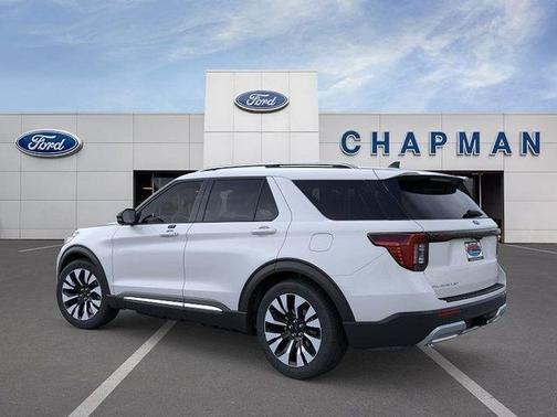 Space White Metallic 2026 Ford Explorer Platinum