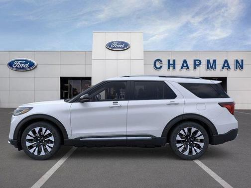 Space White Metallic 2026 Ford Explorer Platinum