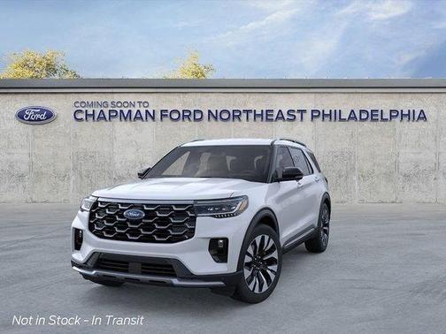 Space White Metallic 2026 Ford Explorer Platinum