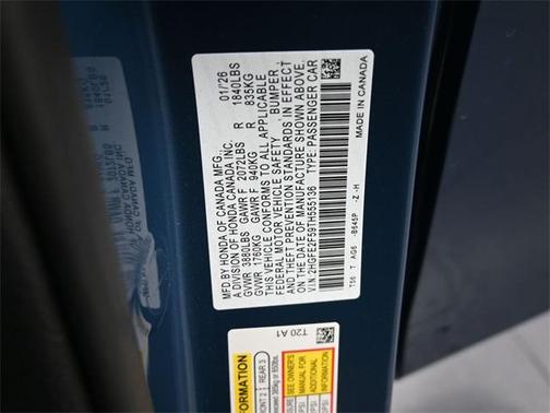 2026 Honda Civic Sport