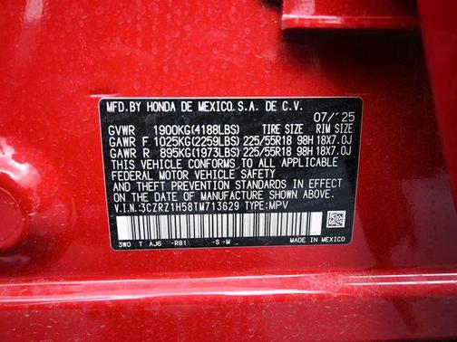 2026 Honda HR-V 2WD Sport