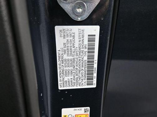 Meteorite Gray Metallic 2026 Honda CR-V Hybrid Sport-L AWD