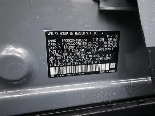 2026 Honda HR-V 2WD Sport