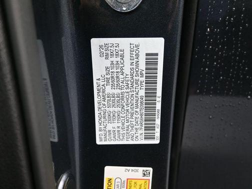 Meteorite Gray Metallic 2026 Honda CR-V Hybrid Sport-L AWD