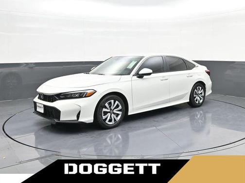 Platinum White Pearl 2026 Honda Civic LX