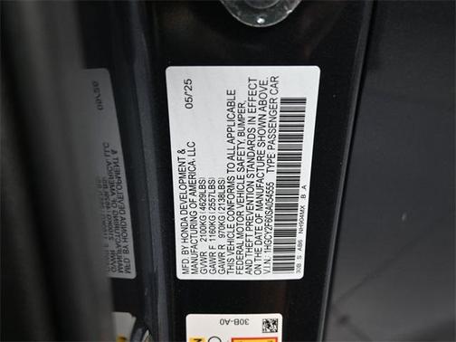 2025 Honda Accord Hybrid EX-L