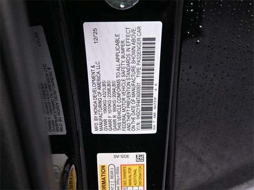 2026 Honda Accord Sport SE 1.5T