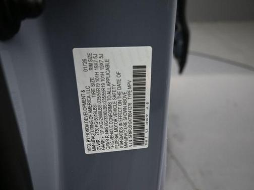 Sonic Gray Pearl 2026 Honda Odyssey Elite