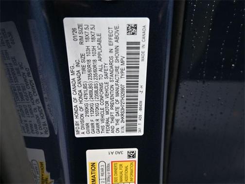 2026 Honda CR-V EX-L 2WD