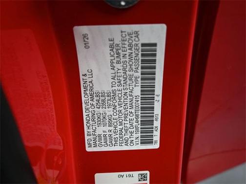 2026 Honda Civic Hybrid Sport Touring