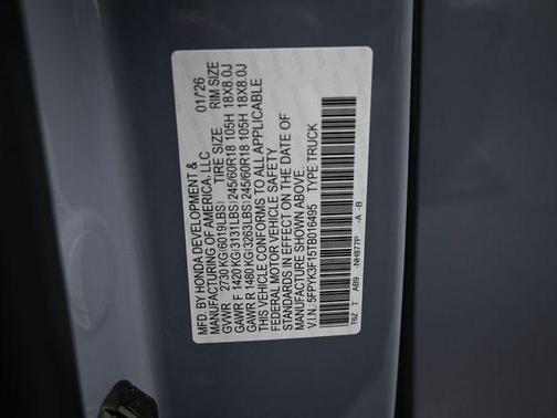 2026 Honda Ridgeline Sport