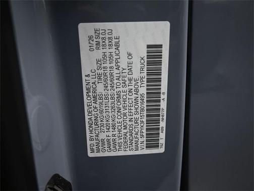 2026 Honda Ridgeline Sport