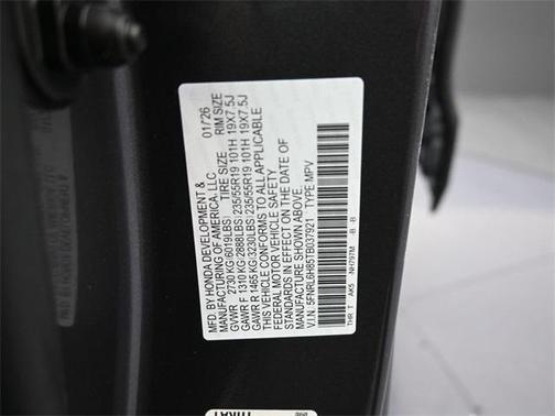 2026 Honda Odyssey Touring