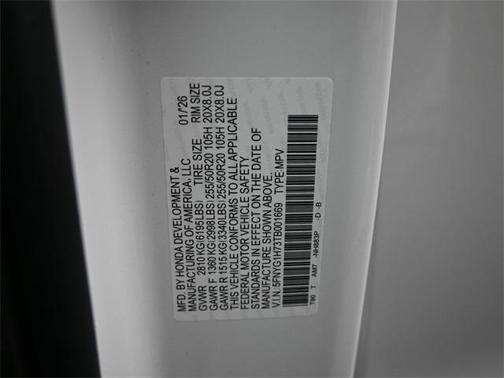 2026 Honda Pilot Touring 8-Passenger