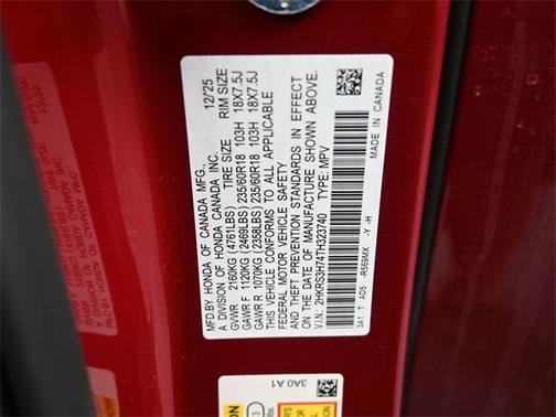 2026 Honda CR-V EX-L 2WD