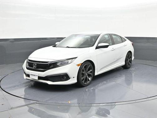 Platinum White Pearl 2019 Honda Civic Sport