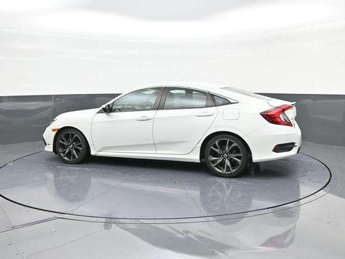 Platinum White Pearl 2019 Honda Civic Sport