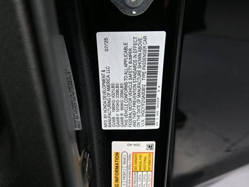 2025 Honda Accord LX 1.5T