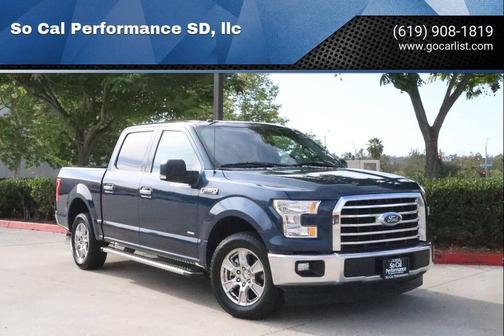 Blue 2017 Ford F-150 XLT