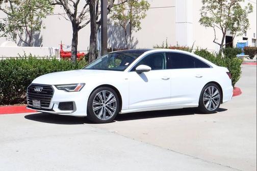 White 2019 Audi A6 55 Premium Plus