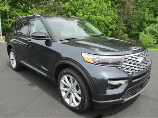 Stone Blue Metallic 2024 Ford Explorer Platinum