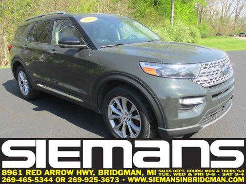 Forged Green Metallic 2022 Ford Explorer Limited