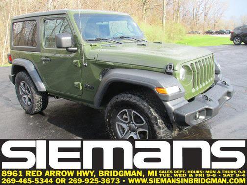 Sarge Green Clearcoat 2023 Jeep Wrangler Sport S