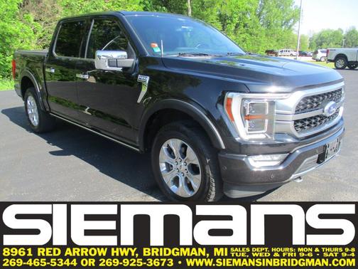 Agate Black Metallic 2021 Ford F-150 Platinum