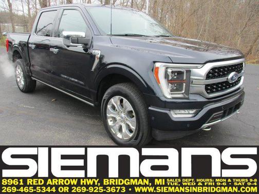 Antimatter Blue Metallic 2021 Ford F-150 Platinum