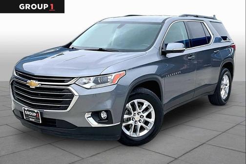 Satin Steel Metallic 2019 Chevrolet Traverse LT Cloth