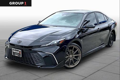 Midnight Black Metallic 2025 Toyota Camry SE