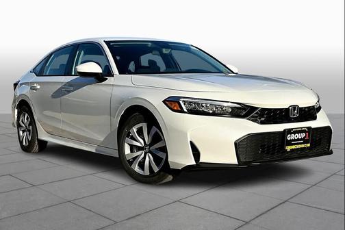 Platinum White Pearl 2026 Honda Civic LX