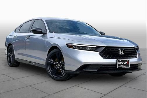 Solar Silver Metallic 2026 Honda Accord Hybrid Sport-L