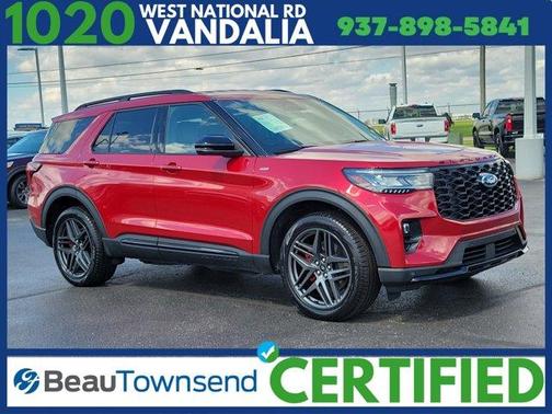 Red Metallic 2025 Ford Explorer ST-Line