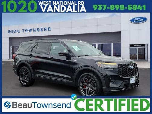 AGATE BLACK METALLIC 2025 Ford Explorer ST-LINE