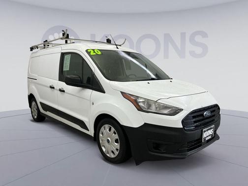 Frozen White 2020 Ford Transit Connect XL Cargo Van