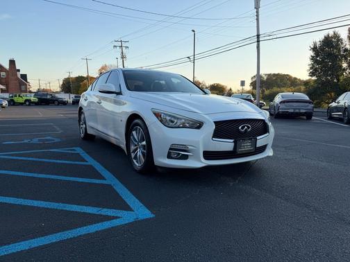 Moonlight White 2015 INFINITI Q50 Premium