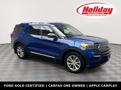 Atlas Blue Metallic 2021 Ford Explorer Limited