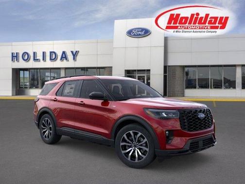 Rapid Red Metallic Tinted Clearcoat 2026 Ford Explorer ST-Line