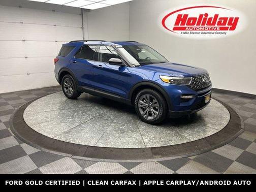 Atlas Blue Metallic 2022 Ford Explorer XLT