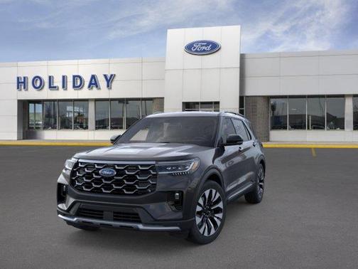 Agate Black Metallic 2026 Ford Explorer Platinum