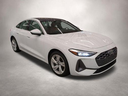 Glacier White Metallic 2025 Audi A5 Premium TFSI quattro S tronic