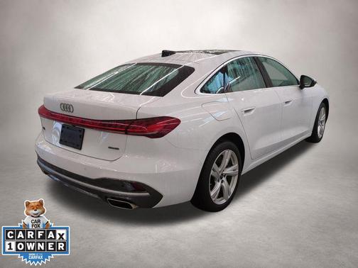 Glacier White Metallic 2025 Audi A5 Premium TFSI quattro S tronic